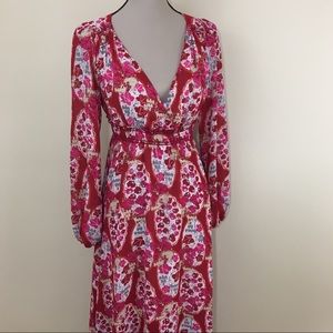 Chelsea & Violet Flowy V-Neck Long Sleeve Maxi
